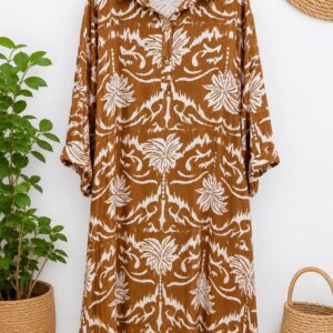Premium Cotton Printed Long Shirt for Women